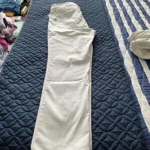 White Talbots jeans.